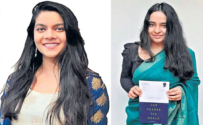 2 Delhi Students Devanshi Ranjan and Sana Mittar Wins Diana Award - Sakshi
