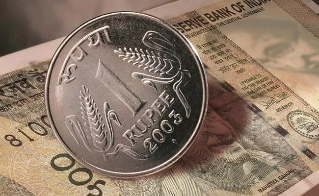 Rupee Settles At 74.22 Against The Dollar - Sakshi