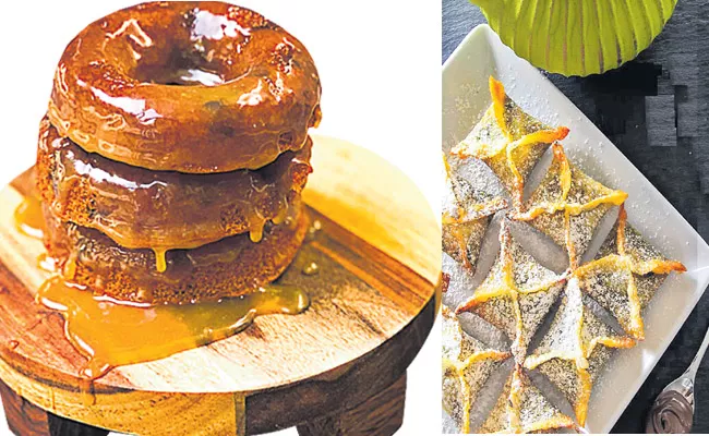 Recipes In Telugu: Dates Donuts Apple Chocolate Wontons - Sakshi