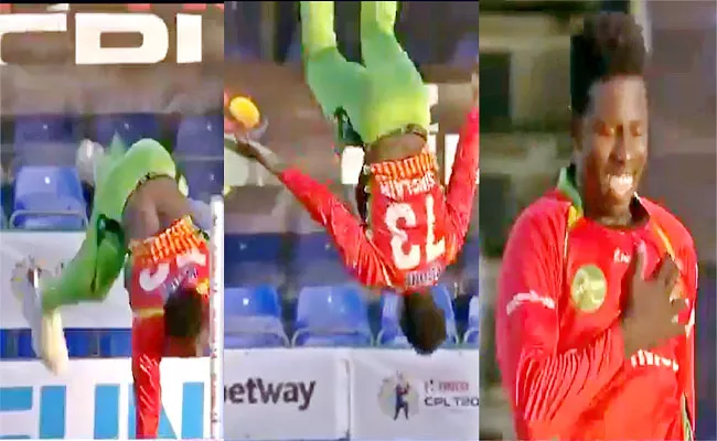 Kevin Sinclair Literally Flipping Out After Getting Chris Gayle Wicket Viral - Sakshi