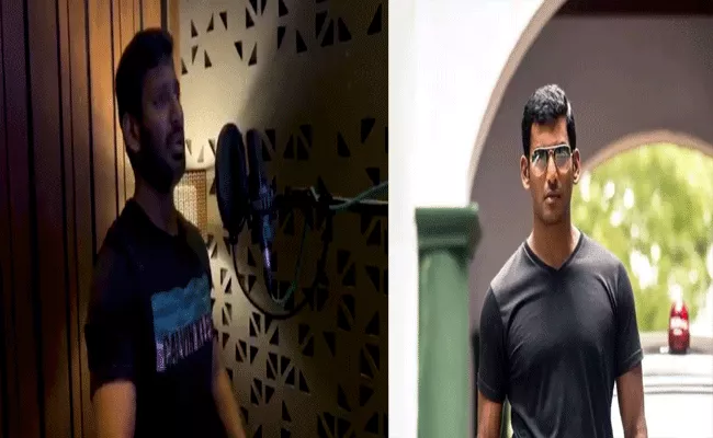 Actor Vishal Starts Dubbing For Enemy Movie - Sakshi