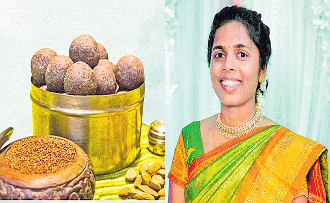 Sucheta Bhandare Launches Healthy Ragi laddus Business - Sakshi