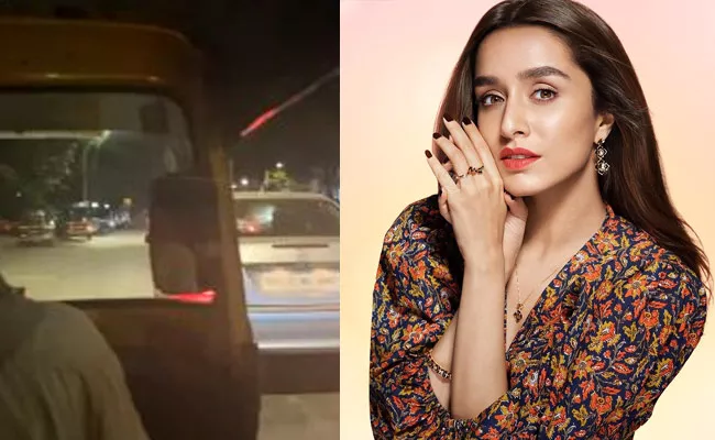 Shraddha Kapoor Enjoys Auto Ride In Mumbai Wacth Video - Sakshi