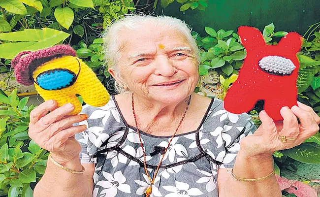 Granddaughter Helps Dadi Start Crochet Business at 78 - Sakshi