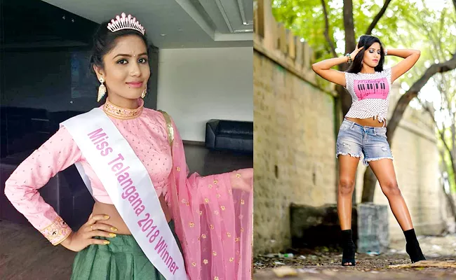 Miss Telangana 2018 Hasini Attempt To Suicide In Himayat Nagar - Sakshi