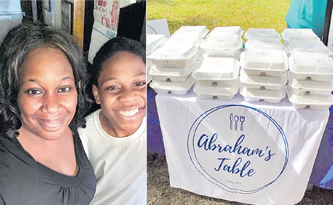 13-year-old Abraham Olabegi uses Make-A-Wish to feed the homeless peoples - Sakshi