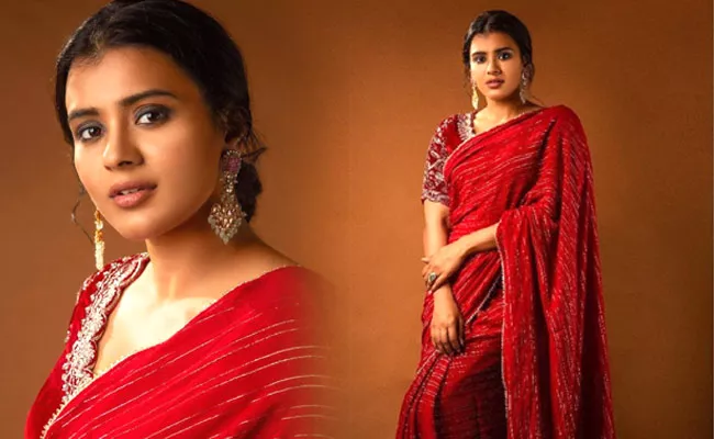 Hebba Patel Stunning Looks In Sarni By Shravani Jewelers And IssaStudio Design Sari - Sakshi