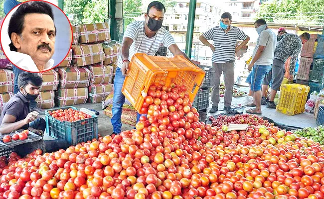 Tn: Cm Stalin Government Steps To Sell Tomatoes At Lower Rates - Sakshi