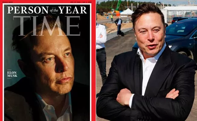 Tesla CEO Elon Musk announced Time magazine's Person of  - Sakshi