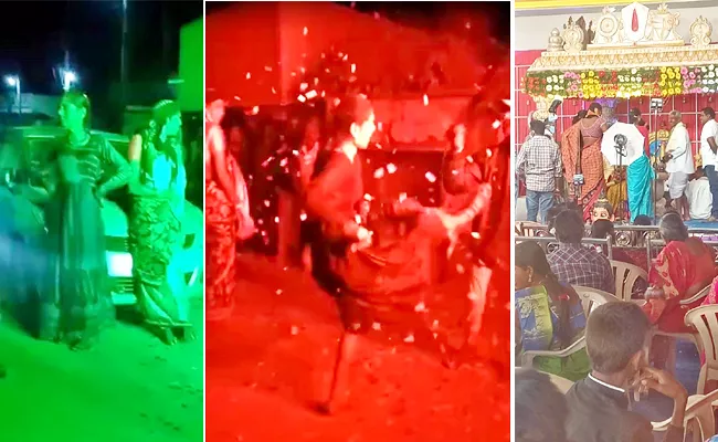 Transgender Rude behaviour In Wedding Baraat Dance at Jagtial - Sakshi