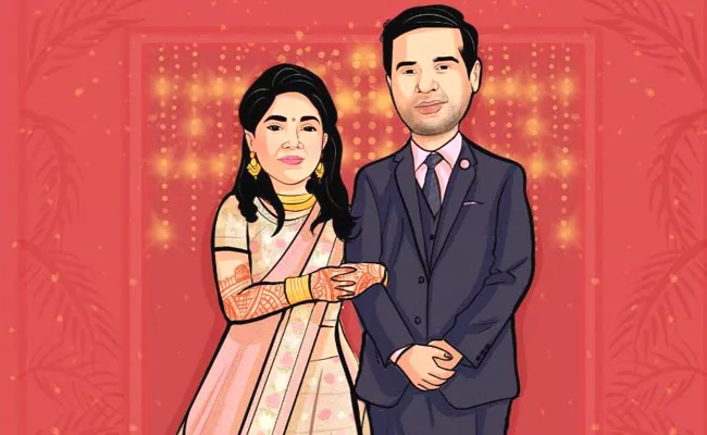 Stock Market Theme Wedding Card Going Viral In Social Media - Sakshi
