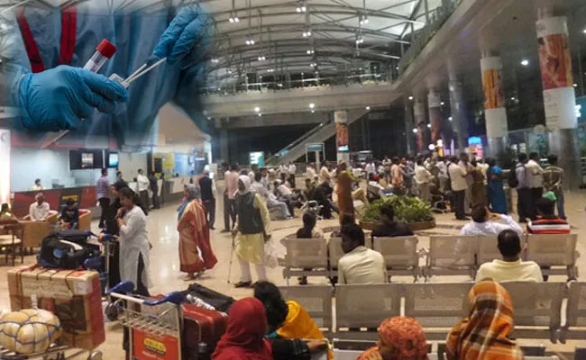 Omicron Threat: Random Tests Increased in Hyderabad Airport - Sakshi