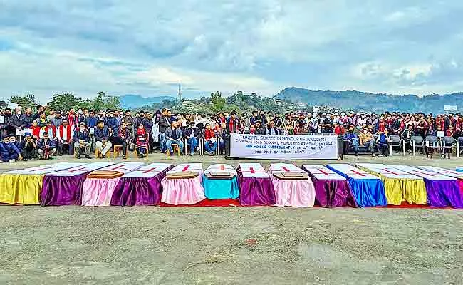 Villagers Allege On Security Forces In Nagaland Firing Incident - Sakshi