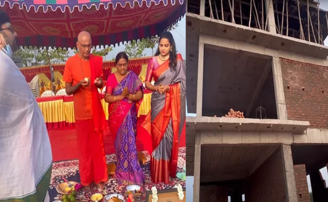 Bigg Boss Himaja Shares Her Dream House Construction Video - Sakshi