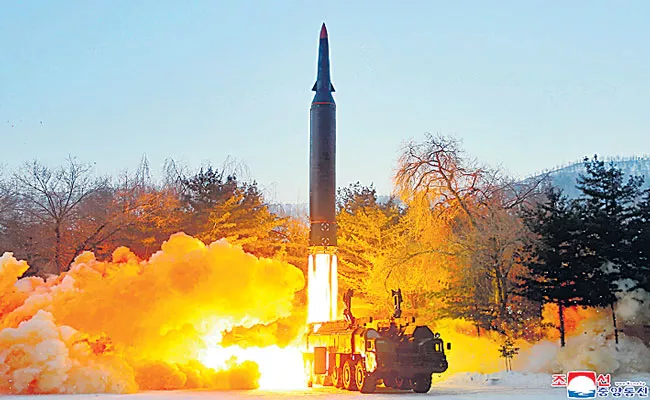 North Korea Launches 2 Ballistic Missiles Says South Korea  - Sakshi