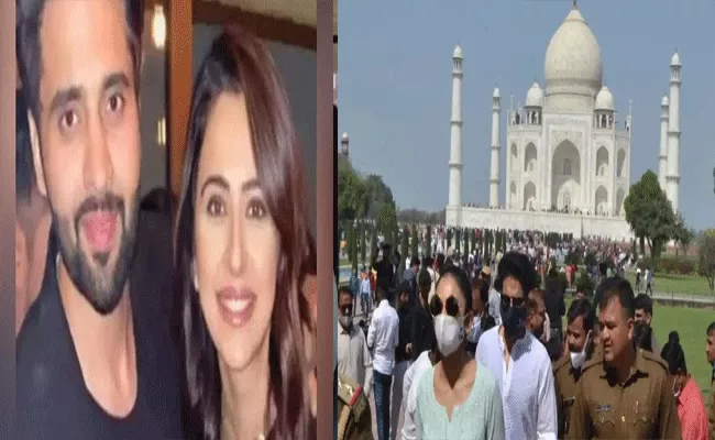 Rakul Preet Singh visits Taj Mahal with boyfriend Jackky Bhagnani - Sakshi