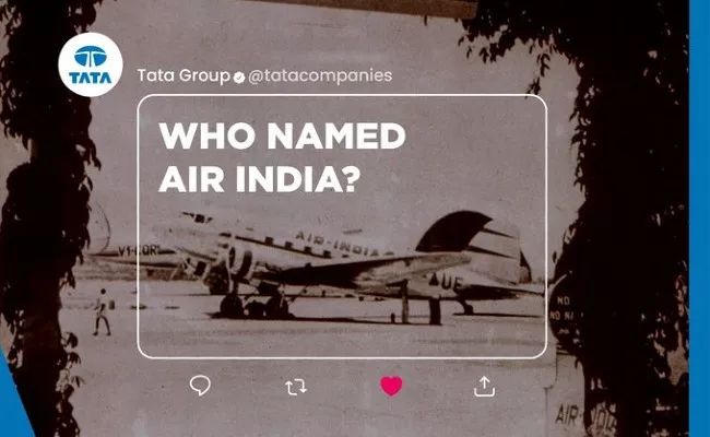 Tata Employees Chosen the Name Air India via an Opinion Poll - Sakshi