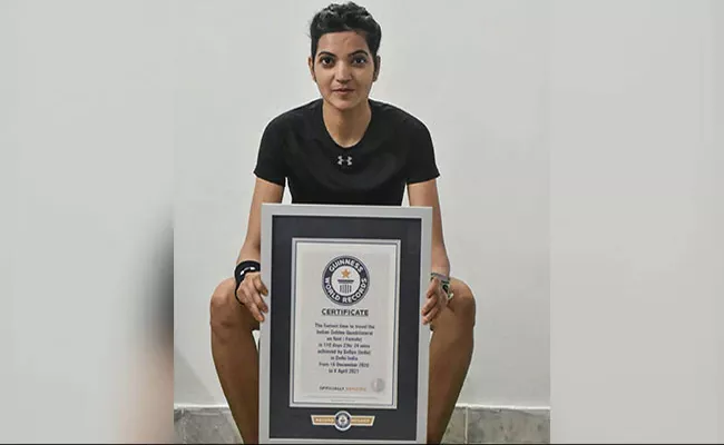 Indian Women Brakes World Record For Golden Quadrilateral Run - Sakshi