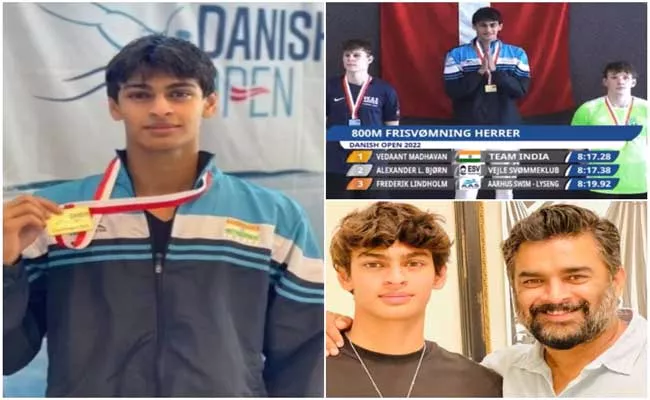 After Silver, Vedaant Madhavan Wins Gold Medal At Denmark Open - Sakshi