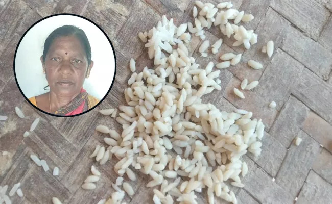 Beneficiary Alleges Plastic Rice Found Govt Ration Shop Bayyaram Mahabubabad - Sakshi