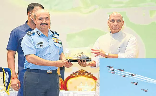 Rajnath Singh Calls For Progress On 10 Tonne Multirole Helicopters - Sakshi