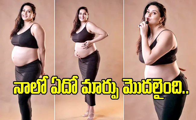 Namitha Announces Pregnancy, Baby Bump Photos Goes Viral - Sakshi