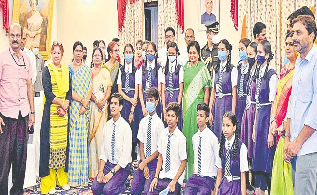 Governor Tamilisai Soundararajan Launches Raj Bhavan School Magazine - Sakshi