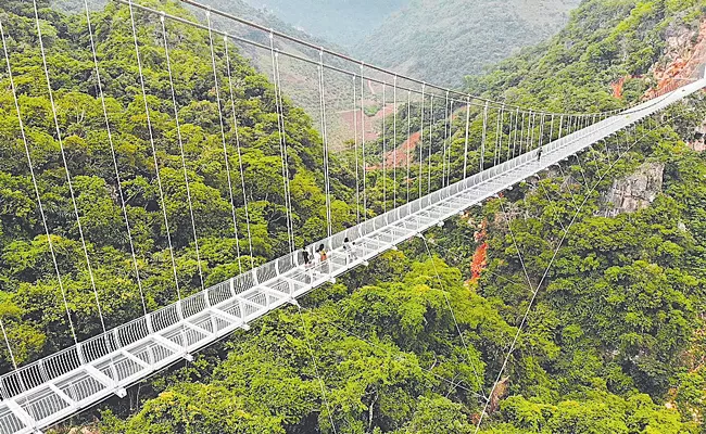 Worlds Longest Glass Bottomed Bridge Opens In Vietnam - Sakshi