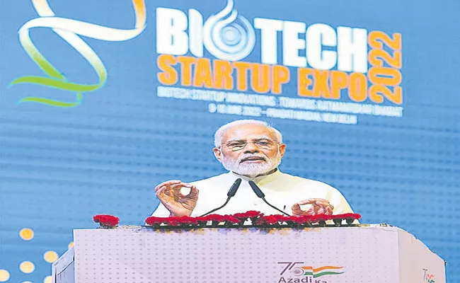 India biotech economy grew 8 times in last 8 years says Pm Narendra Modi - Sakshi