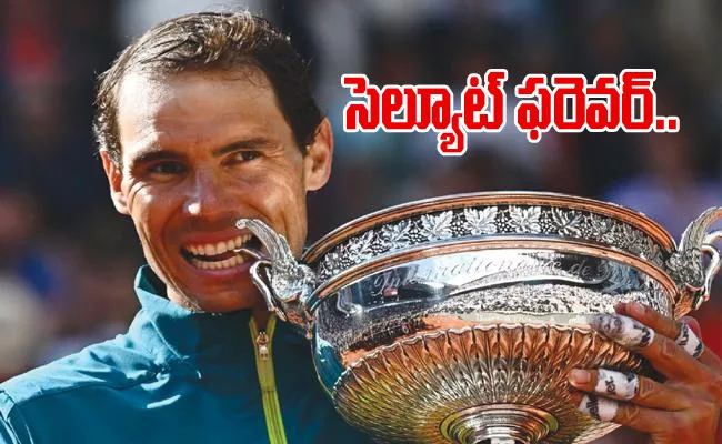 Rafael Nadal: Salute Forever Tendulkar Ravi Shastri Sehwag Praises 14th Title - Sakshi