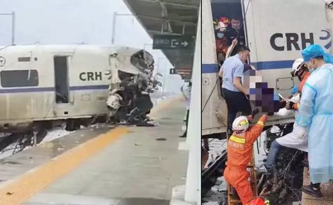 China Bullet Train Driver Sacrifice Life To Save Passengers - Sakshi