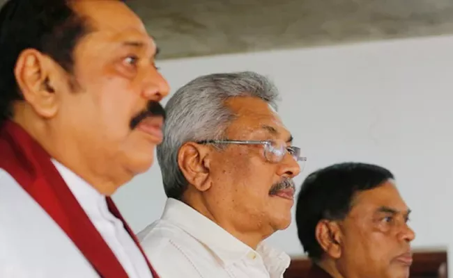 Sri Lanka Rajapaksa Family Barred By Court From Leaving Country - Sakshi