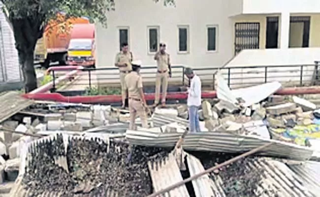 Four Labour Died Under Construction Appartment Wall Collapsed  - Sakshi
