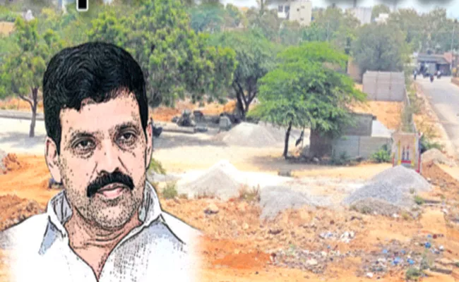 Controversy Of Ex MLA Varadapuram Suri Land Grabbing - Sakshi