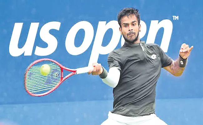 Sumit Nagal Defeats US Open Grand Slam Tennis Qualifying Tournament - Sakshi