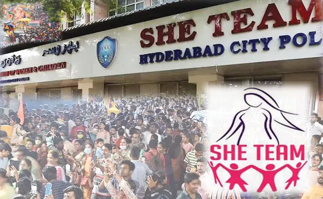 She Teams Nab 240 Eve Teasers During Ganesh Immersion in Hyderabad - Sakshi