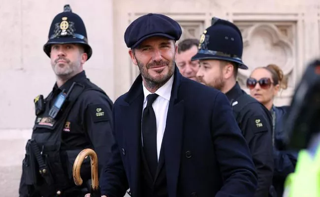 Former Footballer David Beckham Wait 13-Hours See Queen Elizabeth Coffin - Sakshi