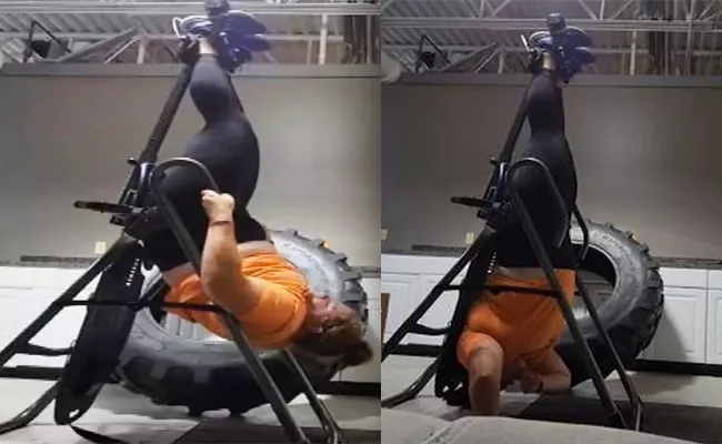 Woman Gets Stuck Upside Down In Gym Equipment, Call 911 Uses Smartwatch - Sakshi