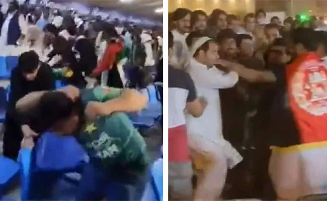 Asia Cup 2022: Afghan Fans Vandalise Sharjah Stadium, Hurl Chairs At Pakistanis, Video Sends Shockwaves - Sakshi