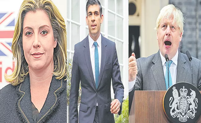 UK Political Crisis: Rishi Sunak, Boris Johnson, Penny Mordaunt Replace LizTruss - Sakshi