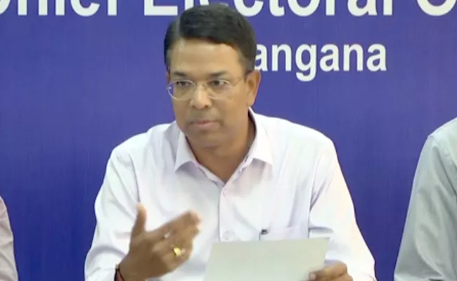Telangana CEO Press Meet On Arrangements For Munugode By Poll - Sakshi