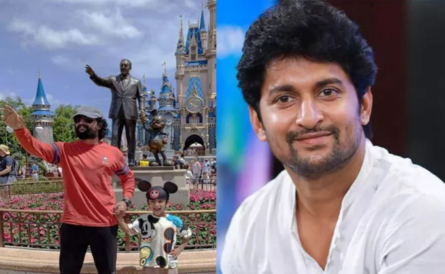 Childrens Day:  Actor Nani Shares Disneyland Video With Son Arjun In California - Sakshi