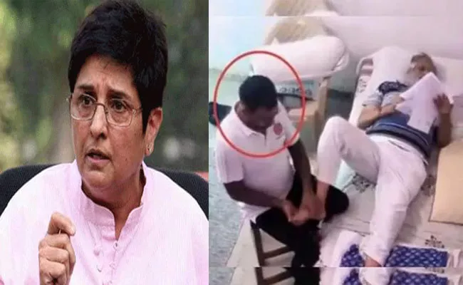 If Tihar Superintendent Suspended Why Not Satyendar Jain: Kiran Bedi On Massage Fiasco - Sakshi