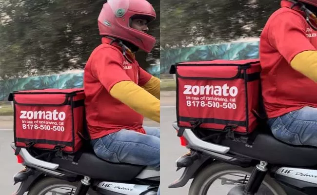 what is the Zomato hotline number report on delivery partners rash driving - Sakshi