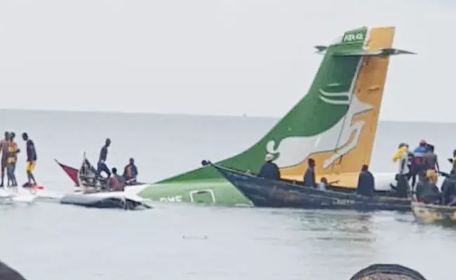A Passenger Plane Crashed Into Lake Victoria In Tanzania On Sunday - Sakshi