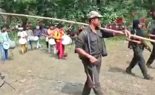 Maoists Celebrates Gerilla Varotsavalu - Sakshi