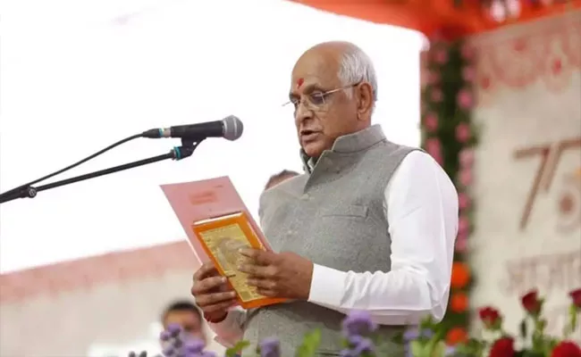 Gujarat Oath: Bhupendra Patel AS CM Modi Top Leaders To Attend - Sakshi