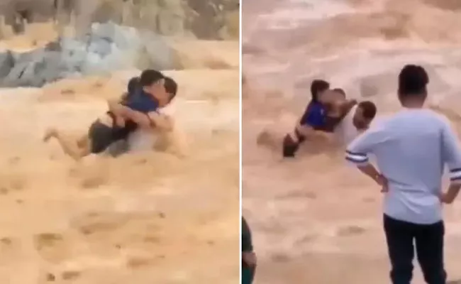 Man Saves Children Drowning Oman Flash Flood Internet Hails Real Hero - Sakshi