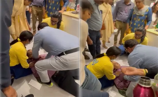 Video: Doctor CPR To Save Person Who Collapsed In IKEA Bengaluru - Sakshi