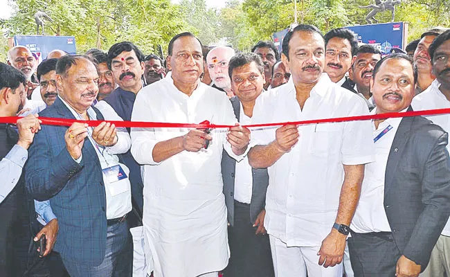 Telangana: Malla Reddy Inaugurated Property Expo In Saroornagar Stadium - Sakshi